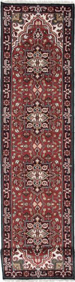 Traditional Red Runner rug 20-ft-runner Indian Hand-knotted 219731