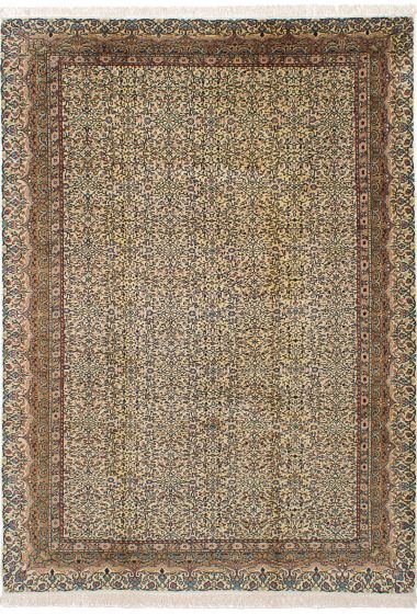 Geometric  Traditional Ivory Area rug 6x9 Turkish Hand-knotted 244748