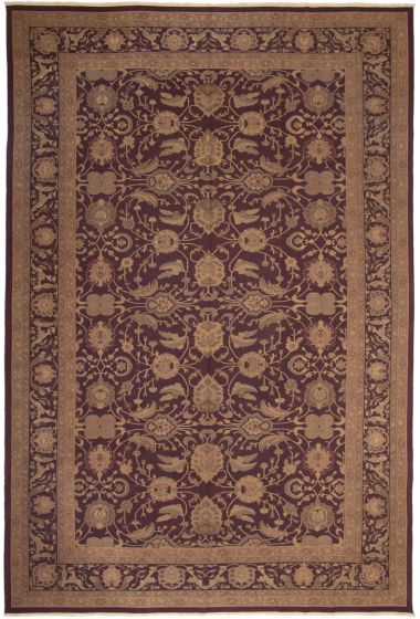 Bordered  Traditional Red Area rug Unique Chinese Flat-weave 289124