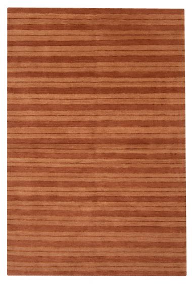 Transitional Brown Area rug 3x5 Nepal Hand-knotted 375109