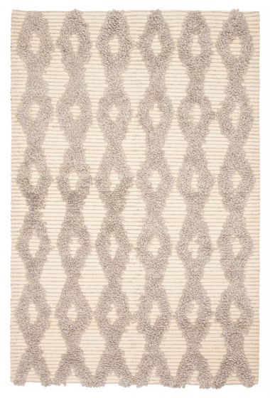 Braided  Transitional Ivory Area rug 5x8 Indian Braid weave 394165