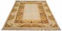 Bordered  Traditional Ivory Area rug 6x9 Turkish Hand-knotted 293377