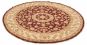 Bordered  Traditional Red Area rug Round Afghan Hand-knotted 318049