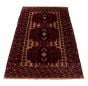 Afghan Baluch 3'7" x 6'4" Hand-knotted Wool Red Rug