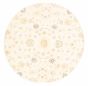 Traditional Ivory Area rug Round Pakistani Hand-knotted 379715