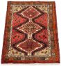 Bordered  Traditional Brown Area rug 3x5 Persian Hand-knotted 296277