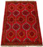 Afghan Akhjah 3'5" x 5'2" Hand-knotted Wool Rug 