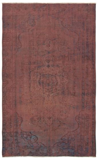 Bordered  Transitional Brown Area rug 5x8 Turkish Hand-knotted 361166