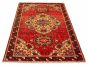 Bordered  Traditional Red Area rug Unique Turkish Hand-knotted 322303