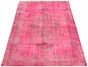 Bordered  Transitional Pink Area rug 6x9 Turkish Hand-knotted 326966