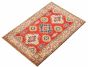 Afghan Finest Gazni 3'3" x 4'11" Hand-knotted Wool Red Rug
