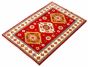 Indian Royal Kazak 4'1" x 6'2" Hand-knotted Wool Red Rug