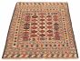 Afghan Shiravan SMK 4'1" x 6'5" Flat-Weave Wool Tapestry Kilim 