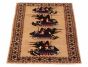 Afghan Rare War 3'0" x 4'7" Hand-knotted Wool Rug 