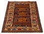 Afghan Rare War 4'0" x 6'9" Hand-knotted Wool Rug 