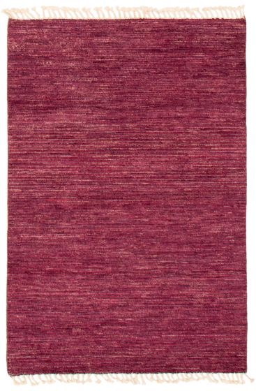 Gabbeh  Tribal Purple Area rug 3x5 Pakistani Hand-knotted 368531