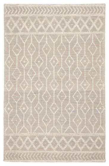Braided  Transitional Ivory Area rug 5x8 Indian Braid weave 394137