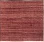 Solid  Transitional Red Area rug Square Afghan Hand-knotted 283568