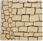 Casual  Transitional Ivory Area rug Square Indian Hand-knotted 286614