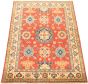 Bordered  Traditional Brown Area rug 4x6 Afghan Hand-knotted 305804