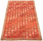 Bordered  Tribal Brown Area rug 6x9 Turkish Hand-knotted 320278