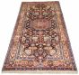 Bordered  Traditional Blue Area rug Unique Persian Hand-knotted 312204