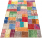 Casual  Transitional Multi Area rug 5x8 Turkish Hand-knotted 307150