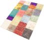Turkish Color Transition Patchwork 5'9" x 8'0" Hand-knotted Wool Rug 