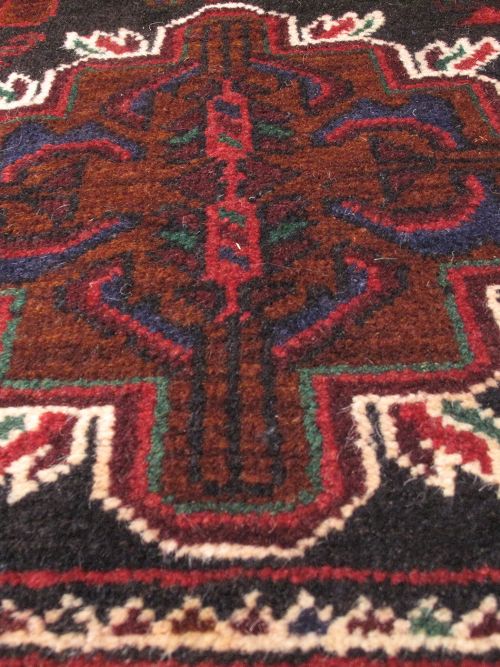 Afghan Finest Rizbaft 3'10" x 6'10" Hand-knotted Wool Rug 