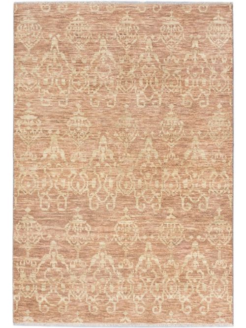 Indian Finest Oushak 6'0" x 8'10" Hand-knotted Wool Rug 