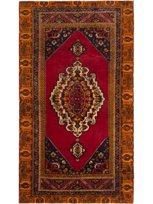 Turkish Anatolian Vintage 5'4" x 9'3" Hand-knotted Wool Rug 