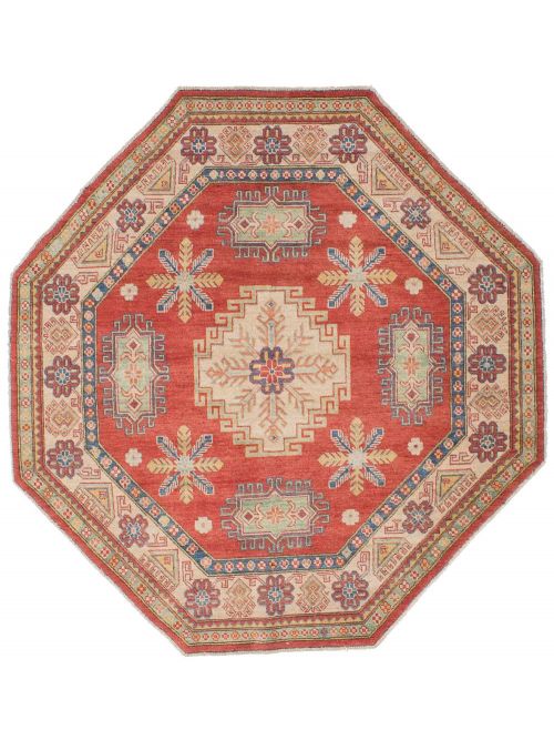 Afghan Finest Ghazni 6'3" x 6'3" Hand-knotted Wool Rug 
