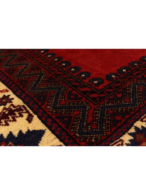 Afghan Finest Rizbaft 6'6" x 9'10" Hand-knotted Wool Rug 