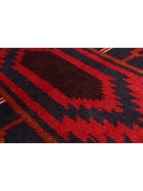 Afghan Finest Rizbaft 6'9" x 10'6" Hand-knotted Wool Rug 