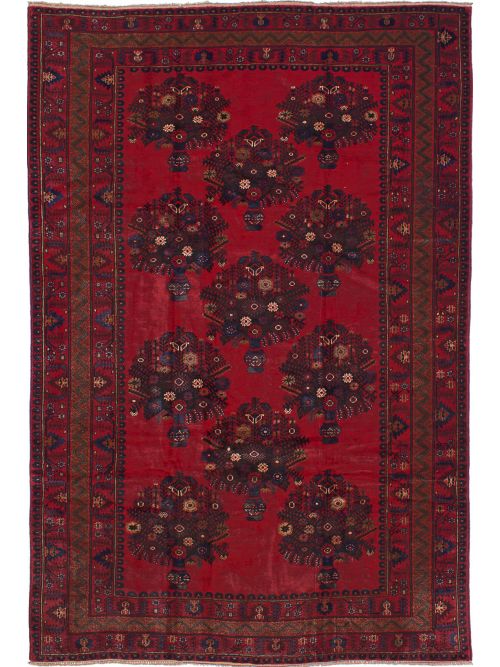 Afghan Finest Rizbaft 6'7" x 9'8" Hand-knotted Wool Rug 