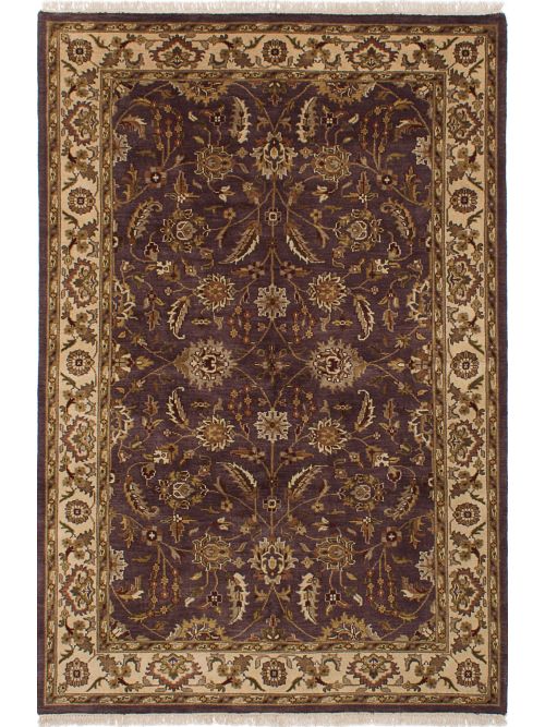 Indian Sultanabad 6'0" x 9'0" Hand-knotted Wool Rug 