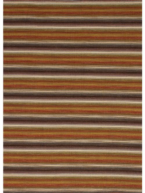Indian Manhattan 4'8" x 6'6" Flat-Weave Wool Tapestry Kilim 