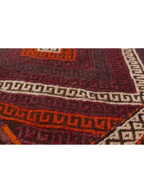 Persian Qashqai 6'2" x 11'0" Flat-Weave Wool Kilim 