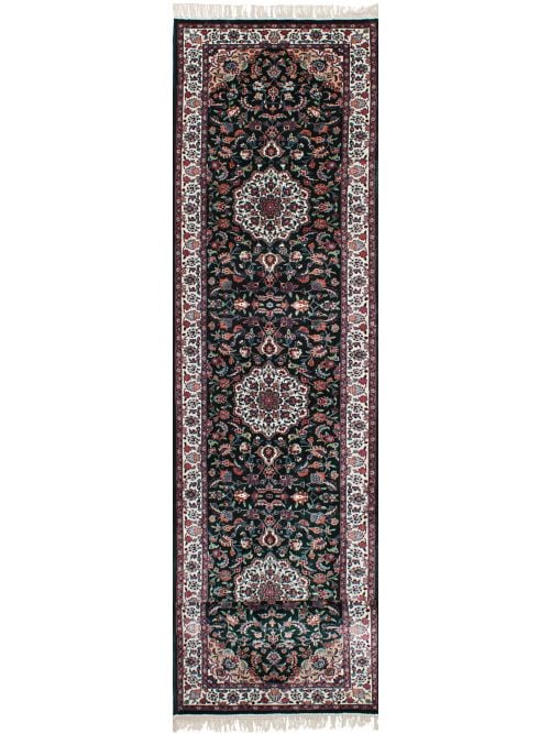 Chinese 300L Silk 3'1" x 15'8" Hand-knotted Silk Rug 