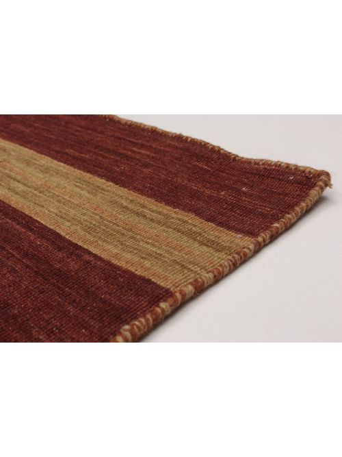 Indian Manhattan 5'6" x 7'9" Flat-Weave Wool Kilim 