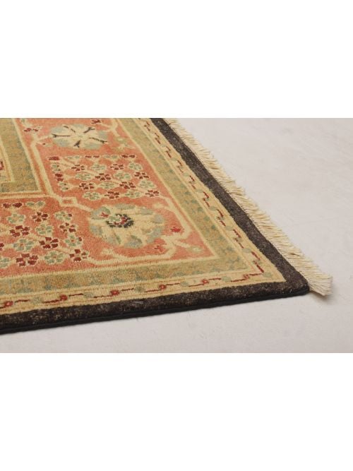 Indian Chobi Twisted 6'4" x 9'1" Hand-knotted Wool Rug 