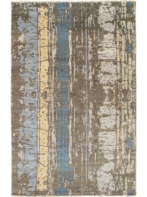 Indian Sierra 5'2" x 8'1" Hand-knotted Wool Rug 
