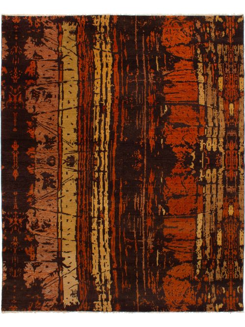 Indian Sierra 8'0" x 9'11" Hand-knotted Wool Rug 