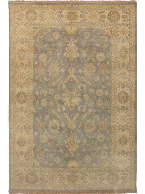 Indian Elysee Finest Ushak 6'8" x 9'11" Hand-knotted Wool Rug 