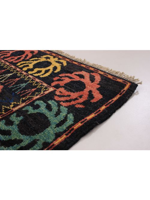 Indian Shalimar 4'8" x 4'9" Hand-knotted Wool Rug 