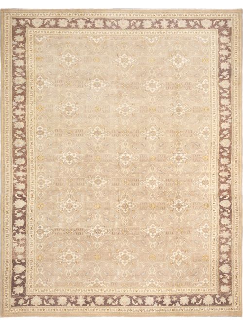 Turkish Anatolian Authentic 12'0" x 15'1" Hand-knotted Wool Rug 