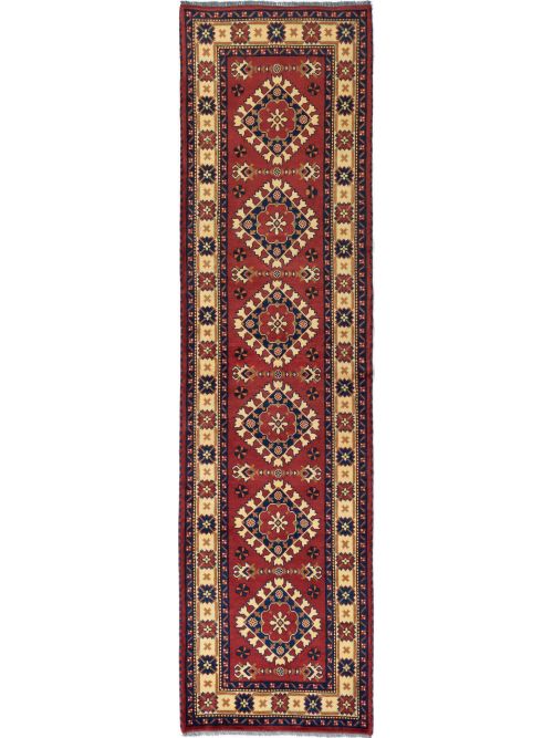 Afghan Finest Kargahi 2'9" x 10'10" Hand-knotted Wool Rug 