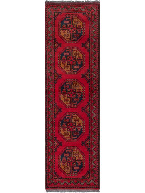 Afghan Finest Kargahi 2'9" x 9'8" Hand-knotted Wool Rug 