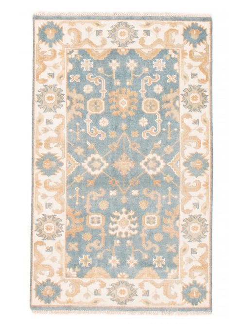 Indian Royal Oushak 3'1" x 4'11" Hand-knotted Wool Rug 