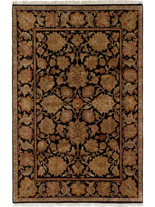 Indian Sultanabad 6'1" x 9'2" Hand-knotted Wool Rug 